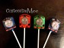 206sp Tom Train Face Chocolate or Hard Candy Lollipop Mold